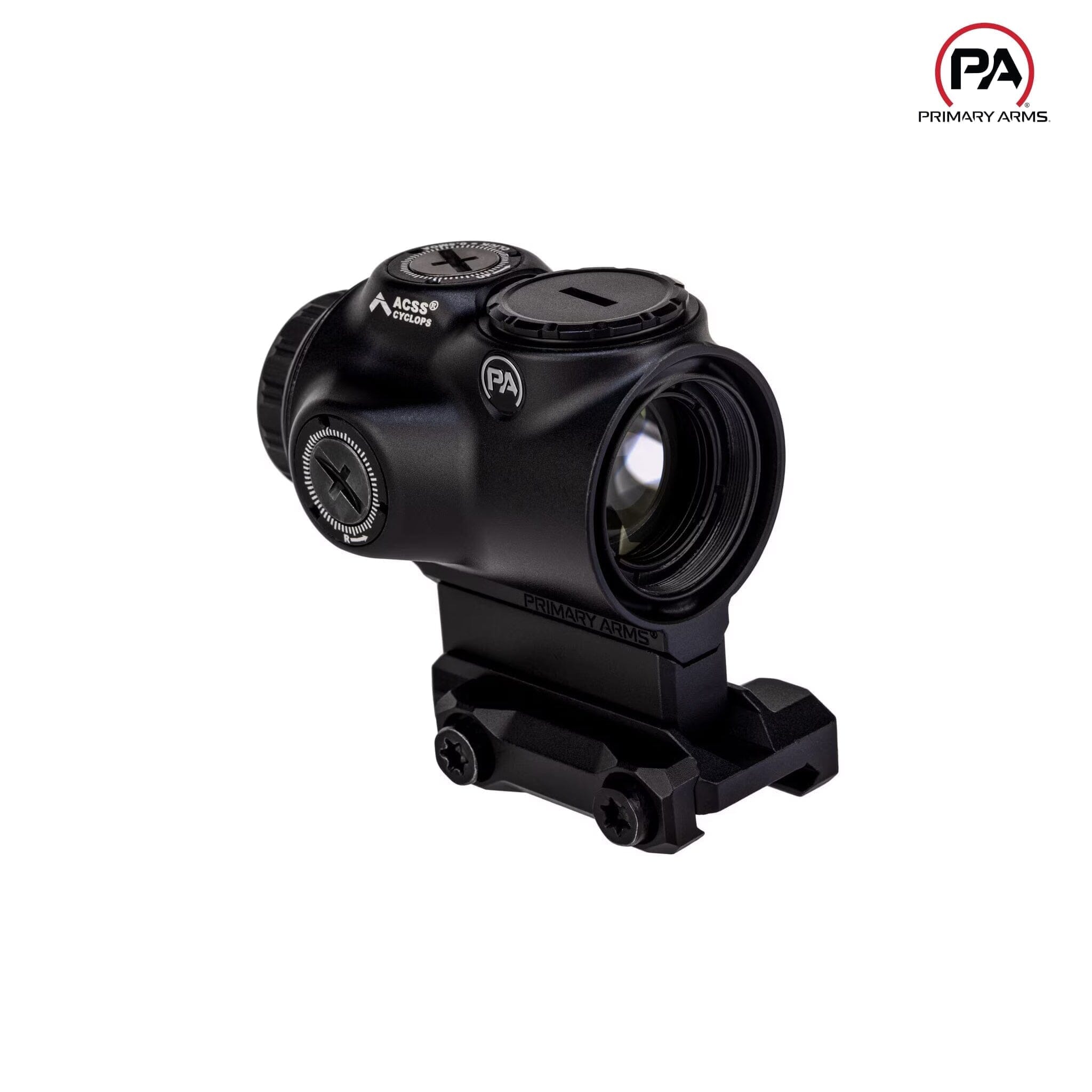 Primary Arms GLx 1x MicroPrism Scope - Green ACSS Cyclops Reticle - Black Prism Scope Primary Arms