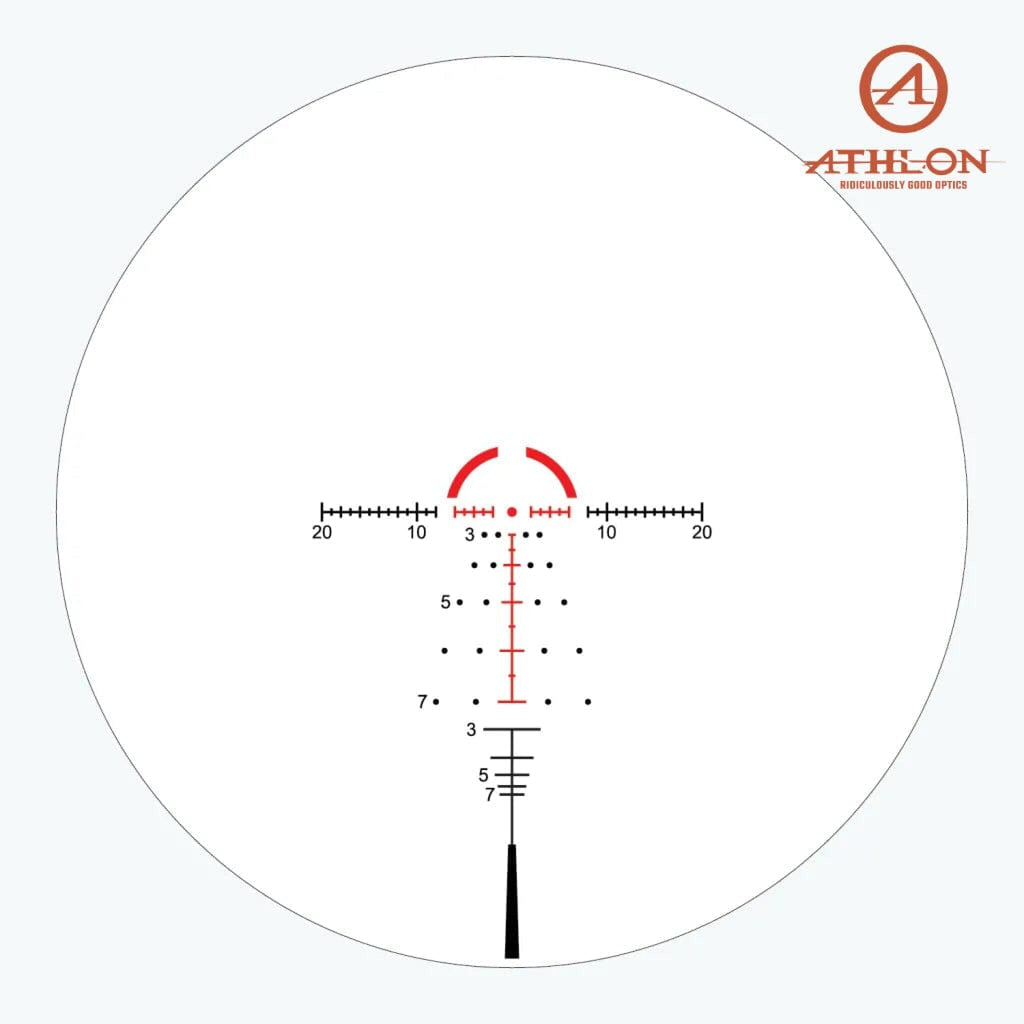 Athlon ARGOS BTR GEN3 1-8×24 Rifle Scope ATMR4 SFP IR MOA Reticle Rifle Scope Athlon Optics 