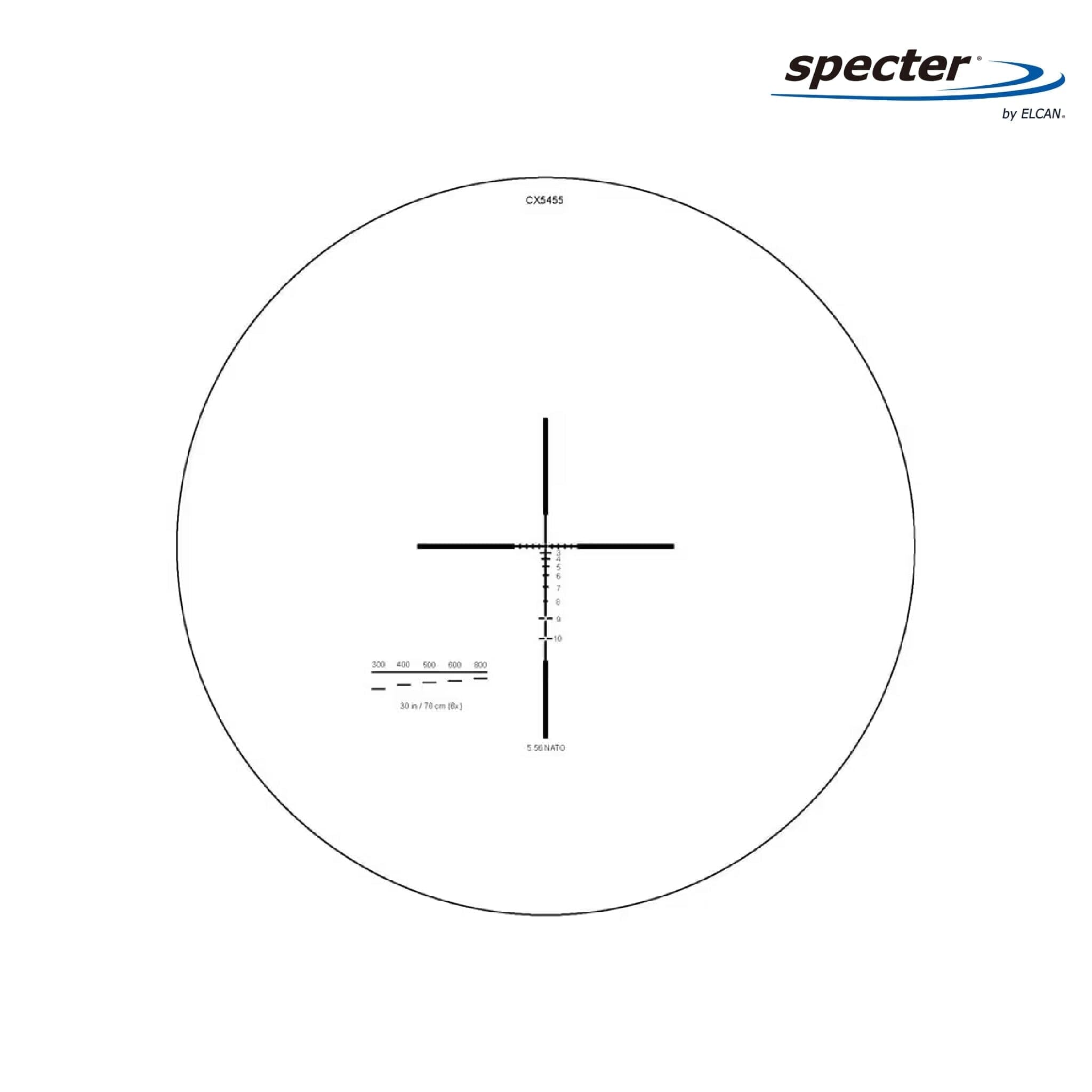 ELCAN SpecterDR 1.5x/6x Rifle Scope 5.56 BDC Reticle - Black Rifle Scope ELCAN SpecterDR 