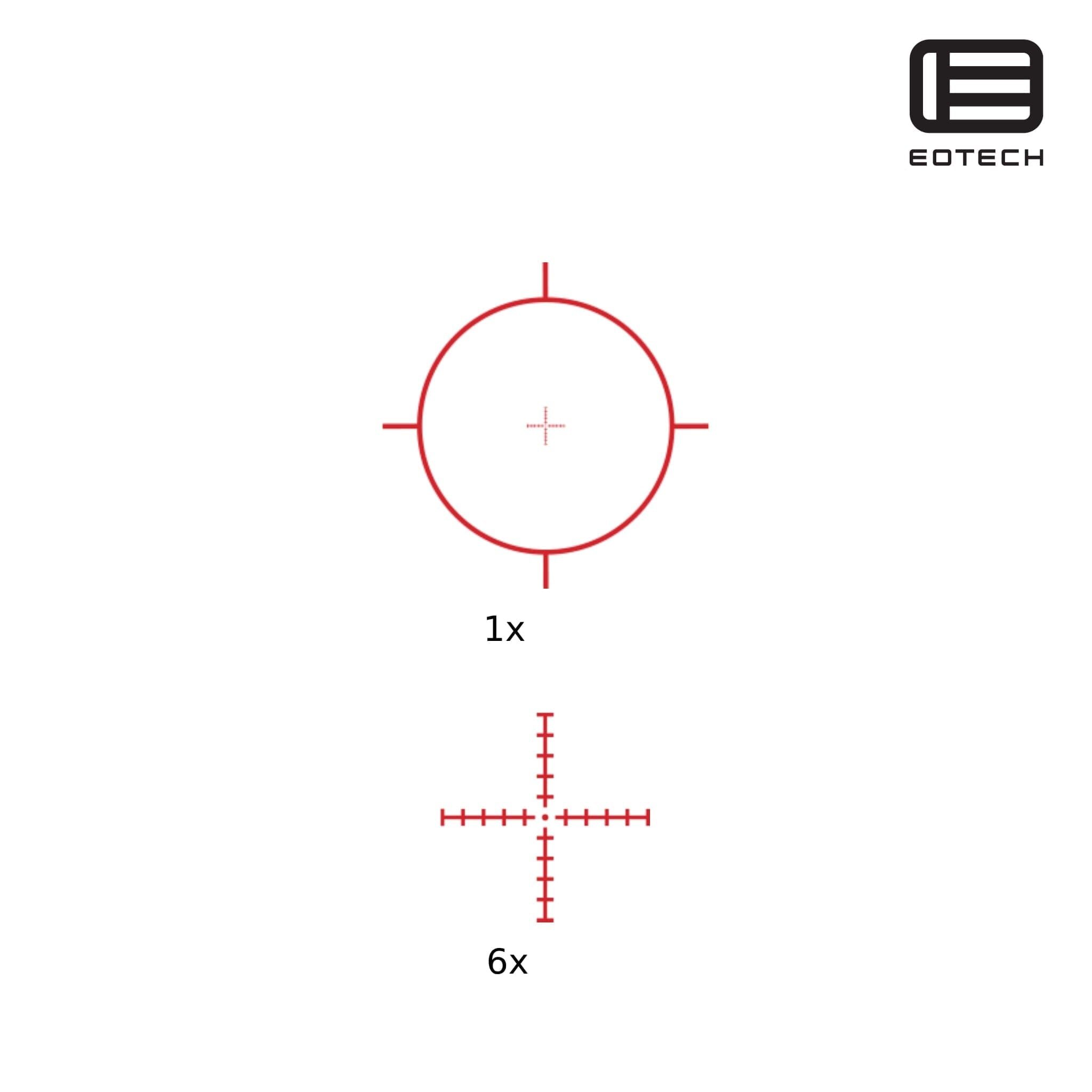EOTech Vudu 1-6x24 FFP Rifle Scope SR1 MRAD Reticle Rifle Scope EOTech 