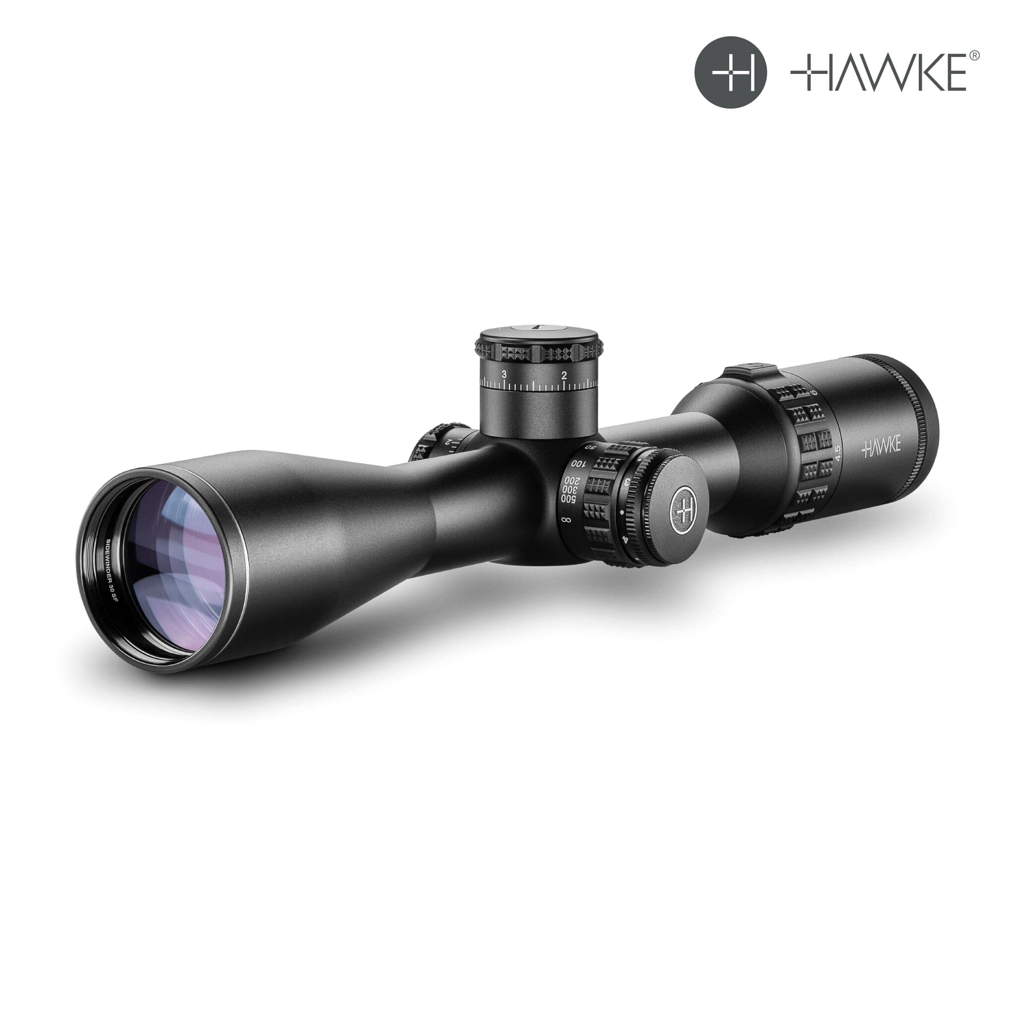 Hawke SIDEWINDER 30 SF 4.5-14x44 Rifle Scope 10× Half-Mil Reticle Rifle Scope Hawke Sport Optics 