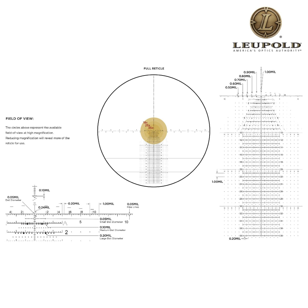Leupold Mark 5HD 7-35x56 Rifle Scope M5C3 FFP TREMOR 3 Reticle Rifle Scope Leupold 