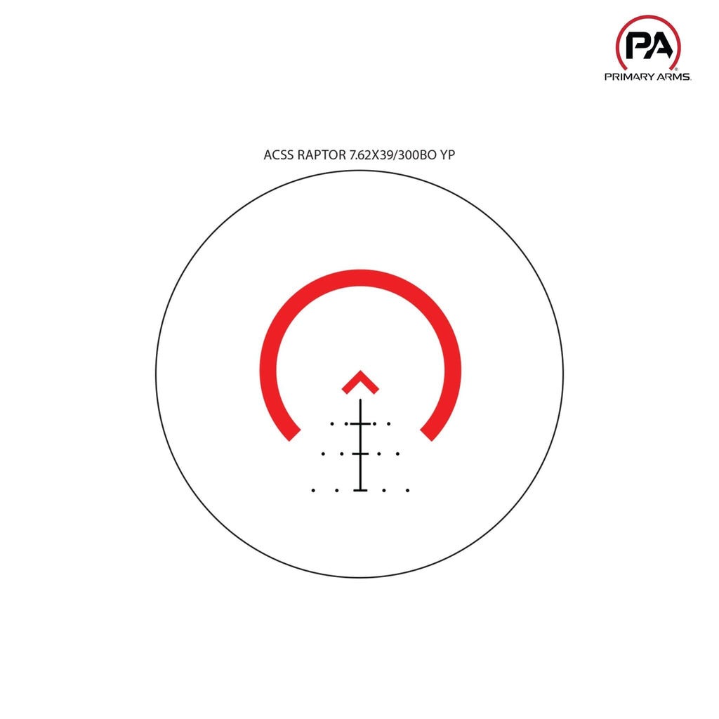 Primary Arms SLx 3x MicroPrism Scope - Red ACSS Raptor 7.62x39/.300 BLK Yard Reticle - FDE Prism Scope Primary Arms 