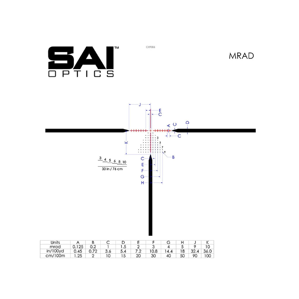 SAI Optics 1-6x24 Riflescope No RAF Reticle Rifle Scope SAI Optics 