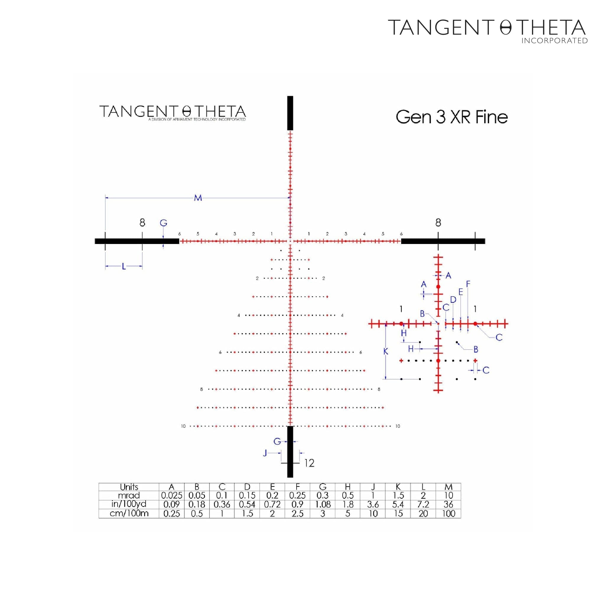 Tangent Theta TT525P 5-25x56 Riflescope - GEN 3 XR Fine Reticle - Coyote Brown Rifle Scope Tangent Theta 