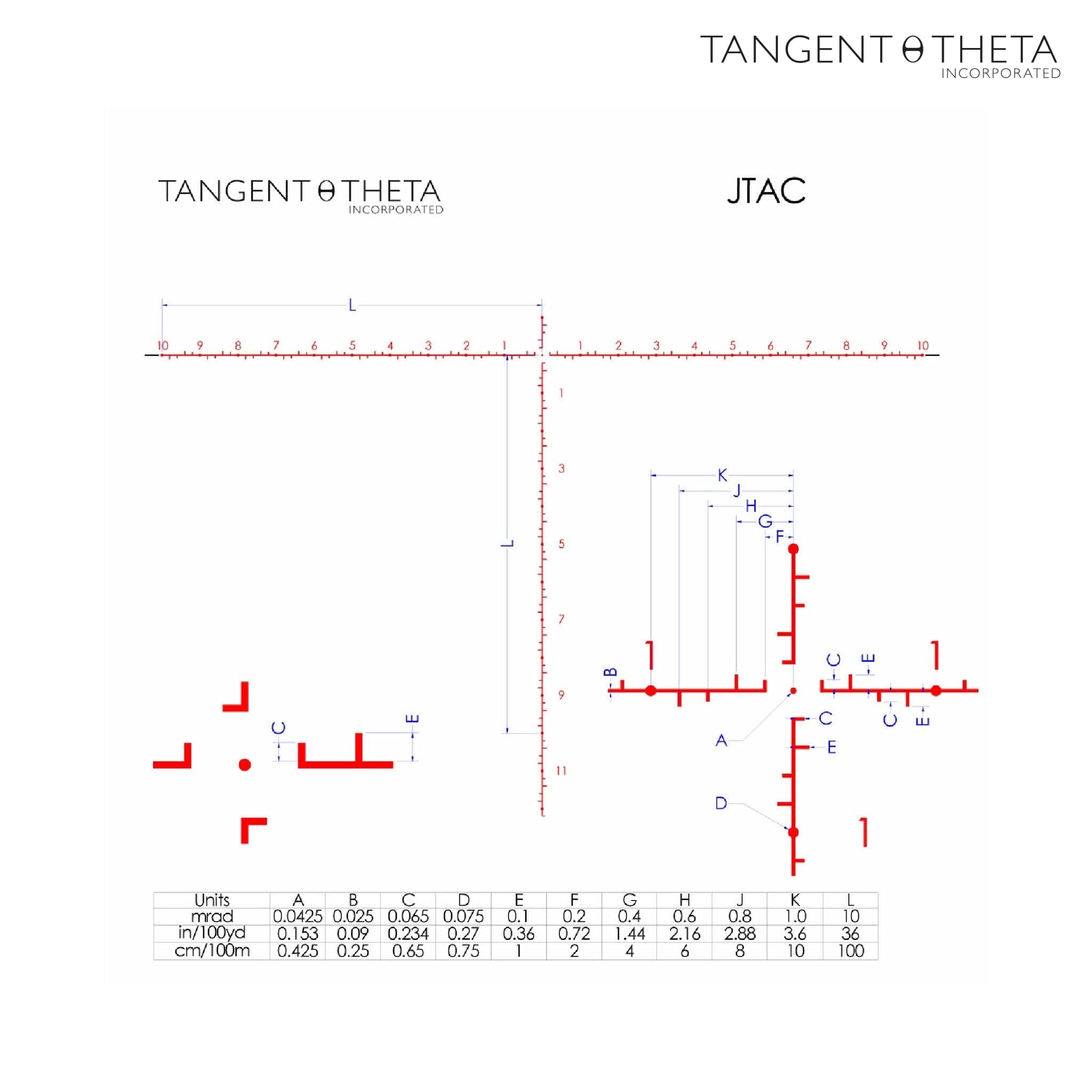 Tangent Theta TT525P 5-25x56 Riflescope - JTAC Reticle - Black Rifle Scope Tangent Theta 