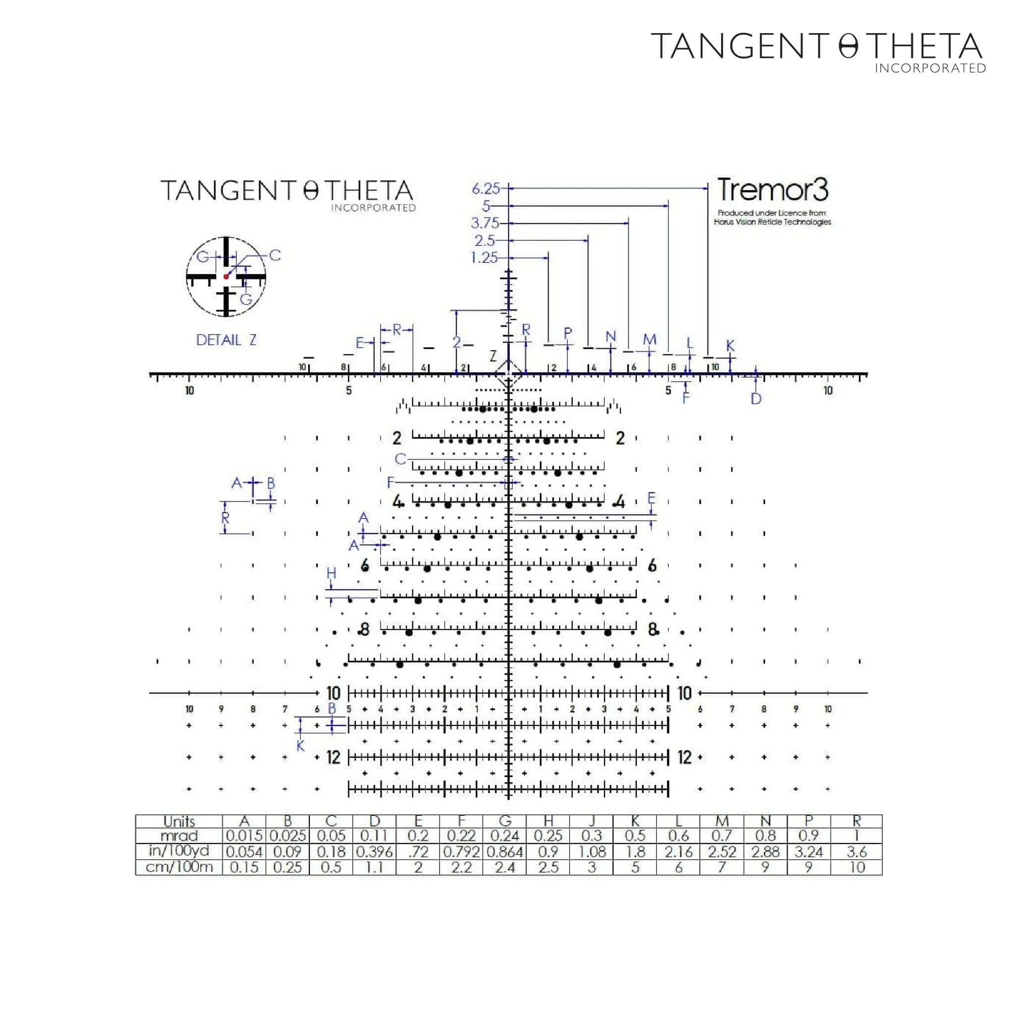 Tangent Theta TT525P 5-25x56 Riflescope - TREMOR3 Reticle - Coyote Brown Rifle Scope Tangent Theta 