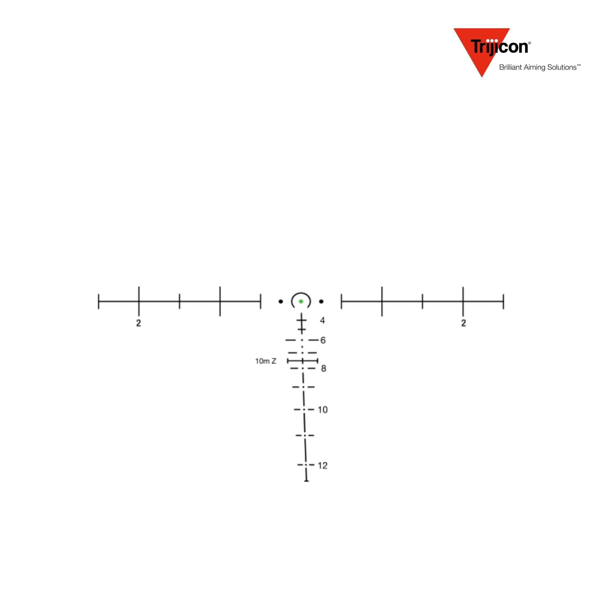 Trijicon ACOG 6x48 BAC Riflescope Green Horseshoe/Dot Reticle - TA648MGO-M240 Rifle Scope Trijicon 