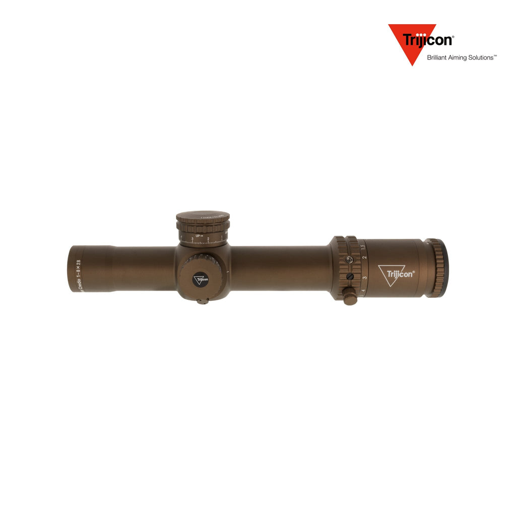 Trijicon Credo 1-8x28 FFP Riflescope - MOA Segmented Circle Reticle - Coyote Brown Rifle Scope Trijicon 