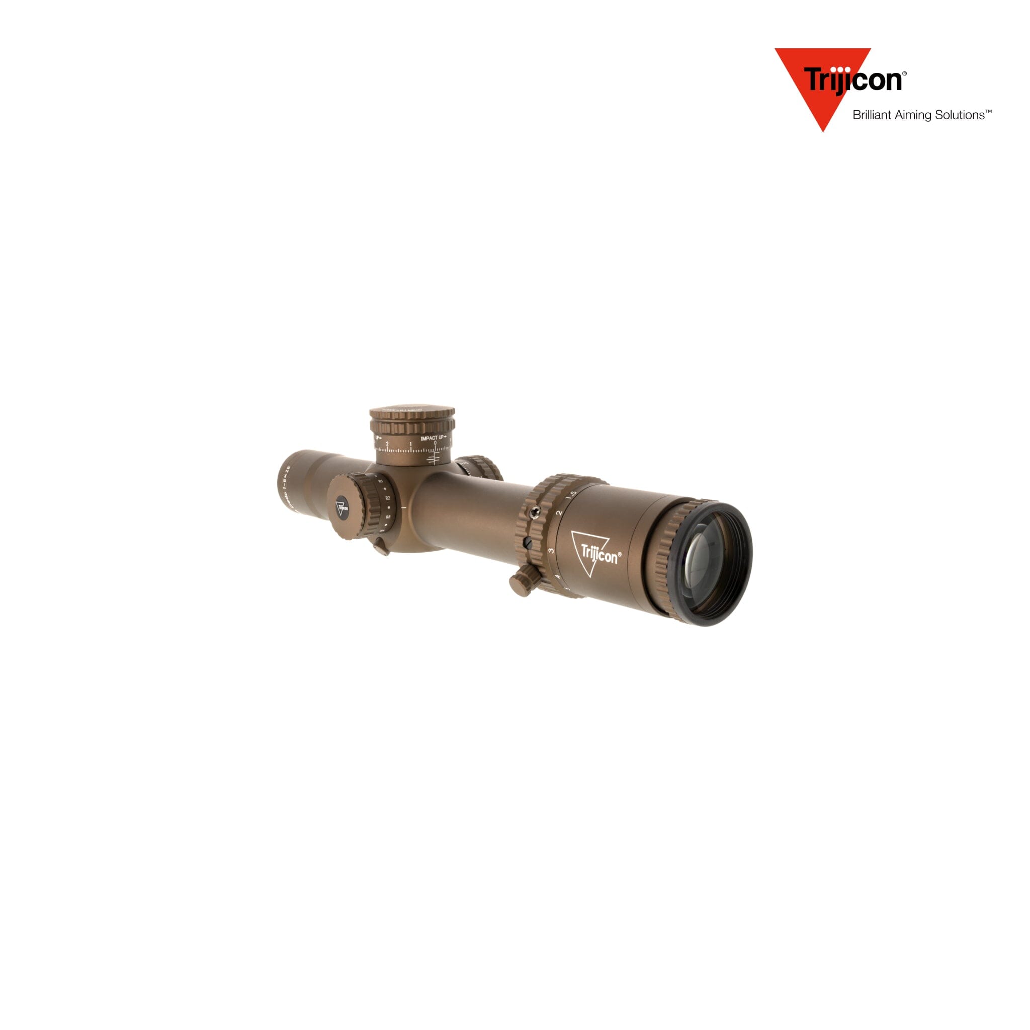 Trijicon Credo 1-8x28 FFP Riflescope - MOA Segmented Circle Reticle - Coyote Brown Rifle Scope Trijicon 